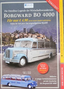 ATLAS EDITORE BORGWARD BO 4000 OMNIBUS, VOLANTINO, FOGLIETTO PUBBLICITARIO #2010 - Foto 1 di 3