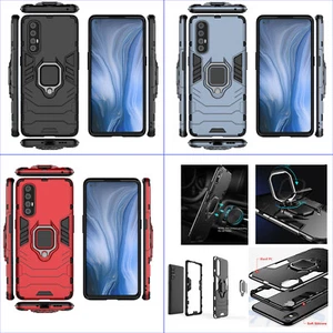 Para Oppo Find X2 Neo, 3D 3 en 1 a prueba de golpes a prueba de golpes estuche soporte para automóvil + vidrio - Imagen 1 de 30