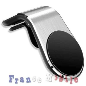 Support Porte Téléphone Voiture Magnétique Prise d'Air 360º Type L Argent - Imagen 1 de 5