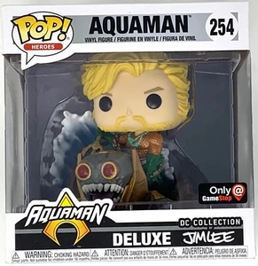 Gamestop Exclusive Aquaman Deluxe DC Superheroes Jim Lee Funko Pop Figur - Bild 1 von 7