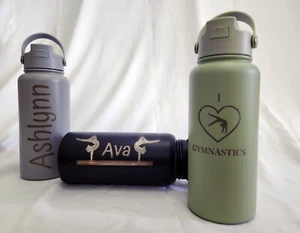Customized Laser Engraved Personalized 34 oz Stainless Steel Water Bottle - Picture 1 of 2