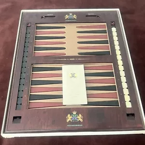 NOBLE GAMES David Ripley Mahagoni Leder gebunden BACKGAMMON Spielbrett LIMITIERTE AUFGABE - Bild 1 von 9