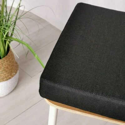 Cojín de silla de esponja cuadrado cojín de asiento grueso interior oficina jardín patio alfombra sofá Foto 1 de 4