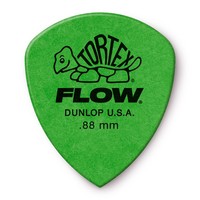 Dunlop 558P088 Tortex Flow Standard Pack, 12 Picks, 0.88mm, Green