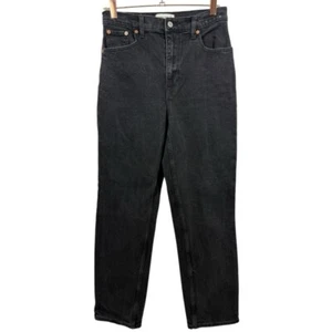 Abercrombie & Fitch ‘90s Straight Ultra High Rise Jeans Black 4/27 - Picture 1 of 7