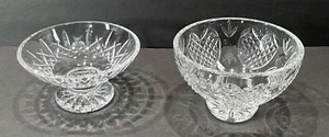 2 Waterford Crystal Bowls - 6" Wedding Heirloom & 6" Lismore Pedestal Compote - Picture 1 of 5