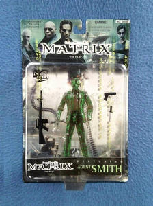 AGENT SMITH IN COMPUTER DATA THE MATRIX 6 " FIGURE N2 TOYS 1999 CLEAR PLASTIC - Picture 1 of 2