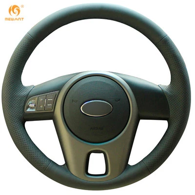 Cubierta de volante de cuero duradera para Kia Forte 2009-2014 Soul 2010-13 #QY19 Foto 1 de 4