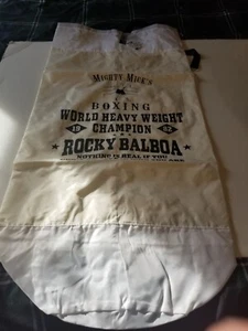 LOOT CRATE ROCKY NYLON HEAVY BAG LOOK LAUNDRY BAG WITH HANGERS MIGHTY MICK'S GYM - Picture 1 of 3