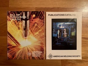 AWS 2 Vintage 1987 PUBLICATIONS CATALOG Spring & Fall American Welding Society - Picture 1 of 5
