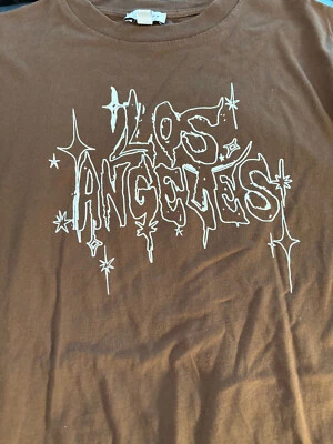Camiseta Los Angeles Grafitti Blanco Sobre Marrón Top Show 36-38 4 Studio Armario Foto 1 de 4
