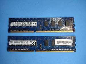 Hynix 4GB (2GBx2) 1Rx8 PC3-12800U DDR3-1600MHz Desktop DIMM Ram For HP EliteDesk - Picture 1 of 1