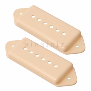 2 PIEZAS P-90 P90 Cubierta Dogear Pickup 50mm + 52mm para Gibson Ivory - Imagen 1 de 5