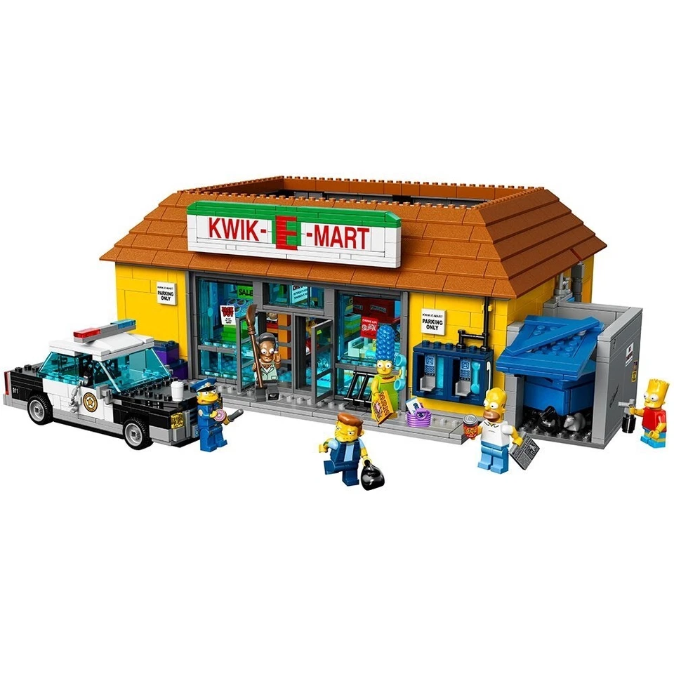Unbuilt Lego The Simpsons: The Kwik-E-Mart (71016) With 2179 Pcs. Generic Bricks - Image 1 of 2