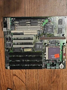 Działająca retro gaming A-Trend Technology Socket 7 płyta główna CPU + mem PCI ISA - Zdjęcie 1 z 8