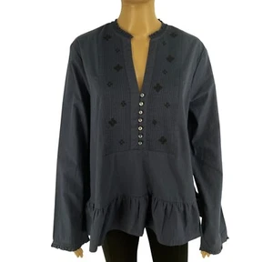 ODD MOLLY Women Navy Blue Tove Long Sleeves Blouse Size 3 / L - Picture 1 of 11