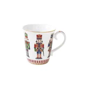 EasyLife EasyLife Tazza Nutcracker 275 Ml Soldatini Bianca Rossa - Imagen 1 de 2