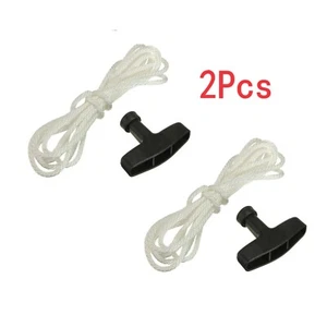 2* Recoil Pull Start Handle with Rope Cord Kit For Lawn Mower Chainsaw Trimmer - Picture 1 of 9