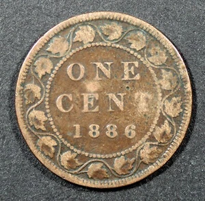 1886 Canada grande centesimo Vittoria - Foto 1 di 2