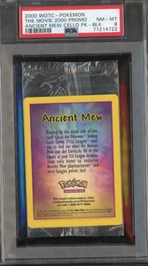 2000 WOTC - Pokemon The Movie 2000 Promo Ancient Mew Unopened Cello Pk PSA 8 - Picture 1 of 1