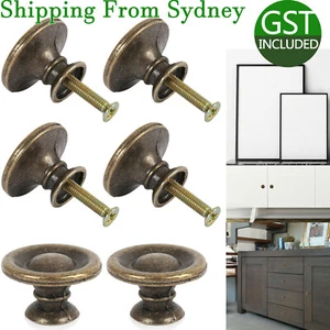 10pcs Vintage Handles Cabinet Drawer Cupboard Door Iron Knob Antique Brass Pull - Picture 1 of 9
