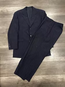 Tuta pantalone giacca Boss by HUGO BOSS Einstein Sigma gessato 100% lana taglia 46 - Foto 1 di 5