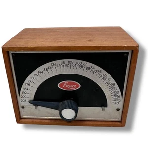 Vintage Franz LM-5 Electric Metronome Brown Solid Walnut Wood Case 4 Watts MCM - Picture 1 of 11