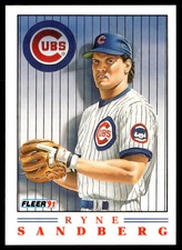 1991 Fleer #3 Ryne Sandberg   Baseball