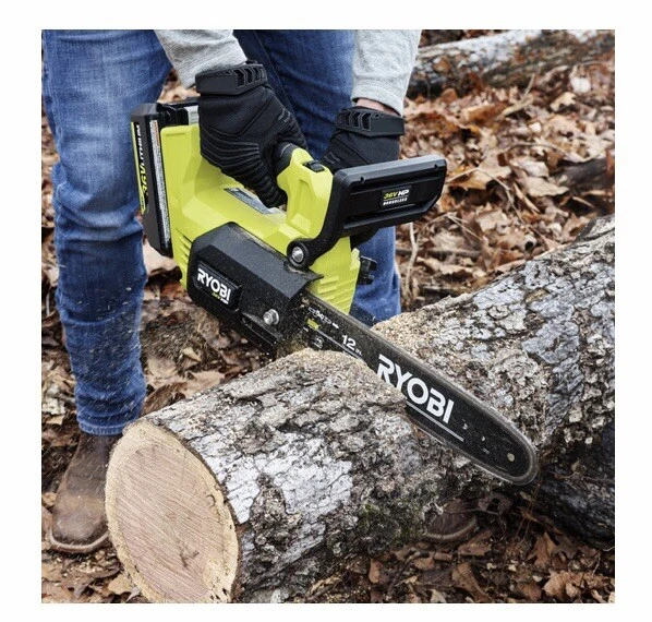 NEW Ryobi 36V HP Brushless 12” (30cm) Top Handle Chainsaw 4.0Ah Kit R36XCHS14 - Image 1 of 4