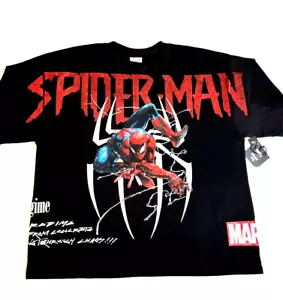 Civil Regime & Marvel Spiderman Webs Classic Oversized Tee Shirt Adult Large - Picture 1 of 7
