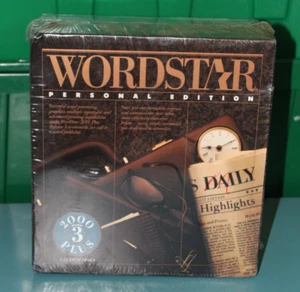 VTG WORDSTAR 2000 3 Plus SEALED LARGE RETAIL BOX PERSONAL EDITION PC SOFTWARE - Picture 1 of 6