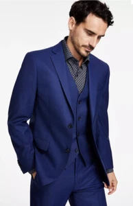 Alfani Men's Slim Fit Stretch Suit Jacket, Size 44R, Blue 👍 - Picture 1 of 4