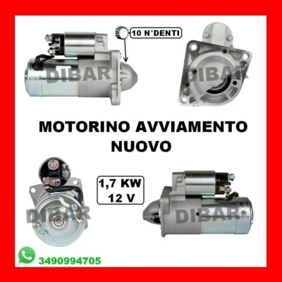 MOTORINO DI AVVIAMENTO NUOVO CADILLAC BLS 1.9 D DA 06 KW110 CV150 CC1910 Z19DTH - Immagine 1 di 2