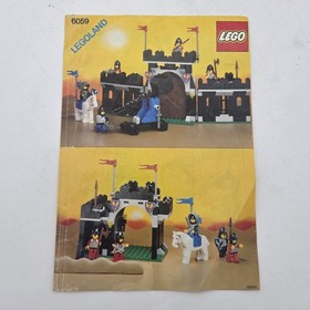LEGO 6059 Legoland Castle Knight's Stronghold Instruction Booklet Manual Only