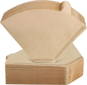 Coffee Filters, Size 04 Unbleached Cone Filters 8-12 Cup, 200 Count... - Picture 1 of 9