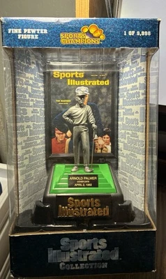 Estatuilla de peltre de golf Arnold Palmer Sports Illustrated edición limitada nueva en caja Foto 1 de 3