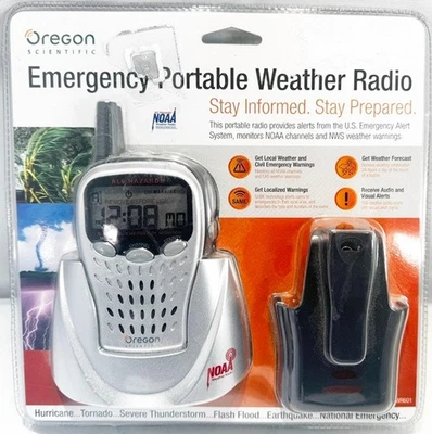 Radio meteorológica portátil Oregon Scientific Emergency WR-601N NUEVO SELLADO Foto 1 de 2
