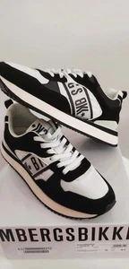 Sneakers Bikkembergs Spring Summer size 40 Europe Black white new box Textil - Picture 1 of 10
