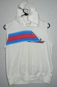 Vintage Hobie Surf Shop T-Shirt 80er ärmellos Hoodie Medium - Bild 1 von 2