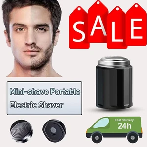 Tragbarer Elektrorasierer Mini-Rasierer für Männer USB Wiederaufladbarer Rasierer Reise Zuhause - Bild 1 von 12