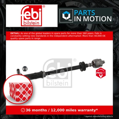 Steering Rod Assembly fits VW TRANSPORTER Mk4 2.8 Left 96 to 03 702419803D Febi - Image 1 of 4