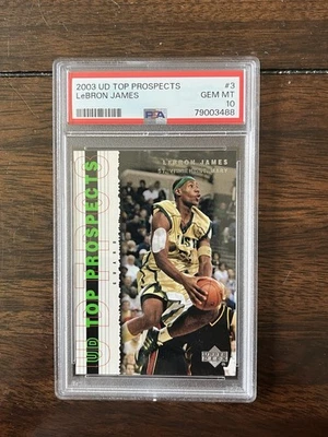 2003-04 Upper Deck UD Top Prospects - LeBron James #3 (RC) - Image 1 of 2