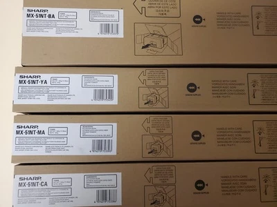 LOTE DE CUATRO TÓNER GENUINO SHARP MX-51NT NUEVO - CMYK Foto 1 de 2