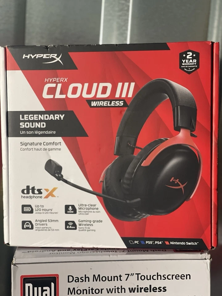 HYPERX Cloud III Wireless Gaming Headset - Black, 77Z46AA-SCL - Image 1 of 1