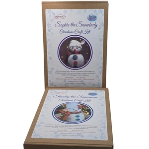 Pinflair Crafts Stanley e Sophie la Neve Coppia Kit Artigianato Natale - Foto 1 di 4