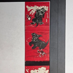 Colgate Diamond Match Co NYC 1935 Hide 'n Seek Hund Cartoon Streichholzheftchen - Bild 1 von 3