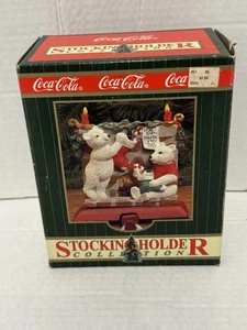 1997 Coca-Cola Eisbären Hängestrümpfe Strumpfhalter Neu ungeöffnet - Bild 1 von 8