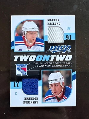 2009-10 MVP Two on Two MARKUS NASLUND, BRANDON DUBINSKY, MILAN LUCIC, B. WHEELER - Image 1 of 2