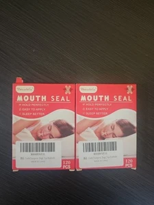 NIB (2) Decatela Mouth Seal 120 pc ea. Sleep Better Easy To Apply Free Shipping - Picture 1 of 5