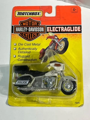 Vintage 1993 Matchbox Harley-Davidson Motor Cycles Police Electraglide JJ - Image 1 of 4